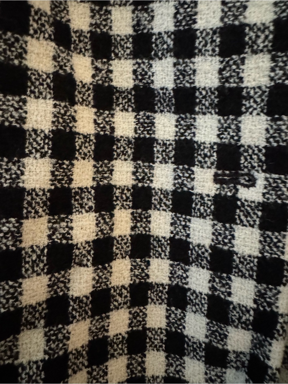 Rena Rowan Black & White Checked Wool-Blend Jacket Size 20w - Picture 2 of 4
